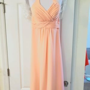 Blush evening dress